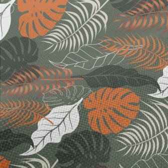 Cartoon Leaf Silhouette Performance Linen
