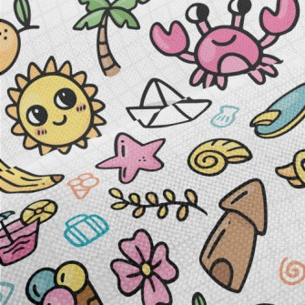 Beach Elements Graffiti Performance Linen