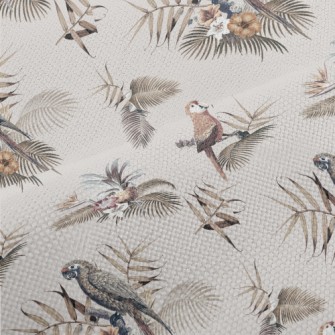 Hand Drawn Macaw Performance Linen