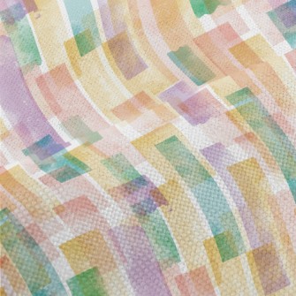 Colorful Watercolor Pattern Performance Linen