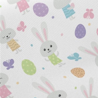 Bunny Baby Hiding Eggs Twill