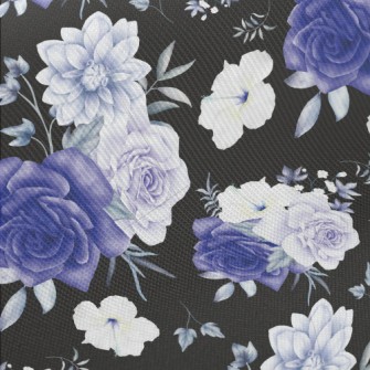 Premium Watercolor Flowers Twill