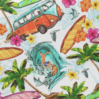 Beach Surfing Season Twill