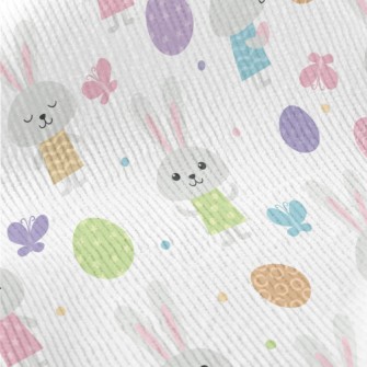 Bunny Baby Hiding Eggs Standard Corduroy