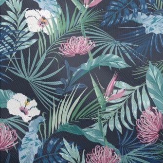 Tropical Plants And Flowers Dobby