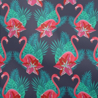 Flamingo And Hibiscus Dobby