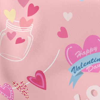 Cute Valentine's Day Decor Stretch Ponte