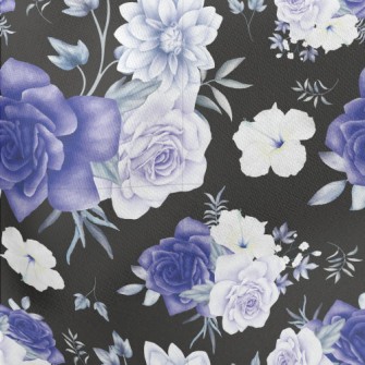 Premium Watercolor Flowers Stretch Ponte