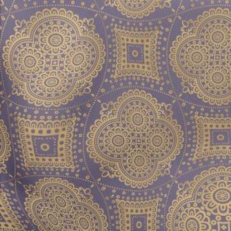Retro Mandala Pattern Stretch Ponte