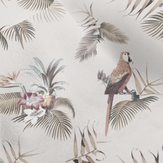 Hand Drawn Macaw Micro Fleece