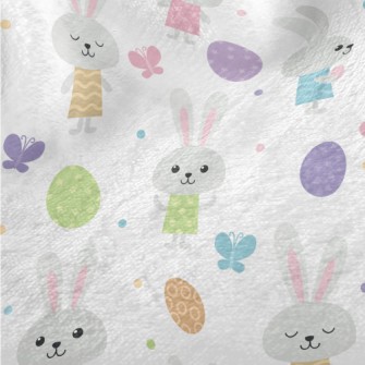 Bunny Baby Hiding Eggs Minky