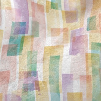 Colorful Watercolor Pattern Minky