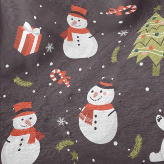 Polar Bear And Snowman Celebra Minky