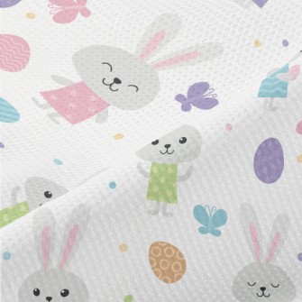 Bunny Baby Hiding Eggs Piqué