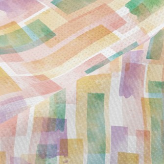 Colorful Watercolor Pattern Piqué