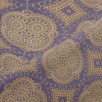 Retro Mandala Pattern Piqué