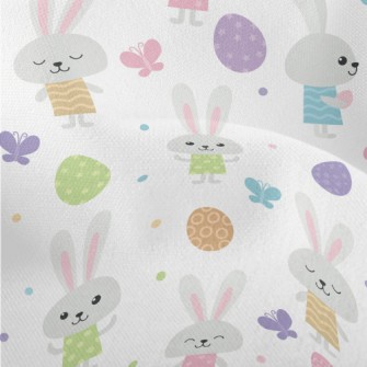 Bunny Baby Hiding Eggs Lightweight Performance Linen