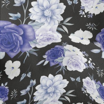 Premium Watercolor Flowers Lightweight Performance Linen