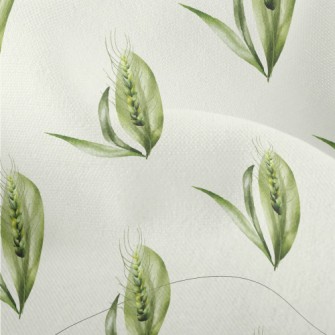 Beautiful Watercolor Leaves Lightweight Performance Linen