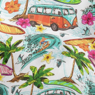 Beach Surfing Season Lightweight Performance Linen