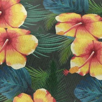 Orange Hibiscus Flower Modern Jersey