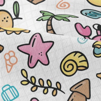 Beach Elements Graffiti Modern Jersey