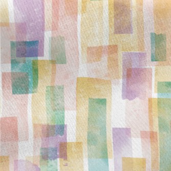 Colorful Watercolor Pattern Jersey Backed Fleece