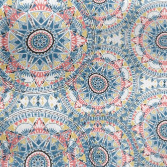 Bohemian Pattern Jersey Backed Fleece