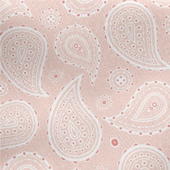 Pink Water Drop Pattern Jersey Backed Fleece