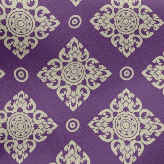 Thai Traditional Pattern Jersey Backed Fleece