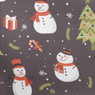 Polar Bear And Snowman Celebra Pongee