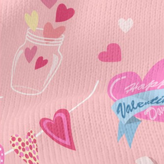 Cute Valentine's Day Decor Stretch Jersey