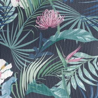 Tropical Plants And Flowers Stretch Jersey