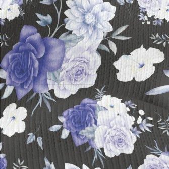 Premium Watercolor Flowers Stretch Jersey