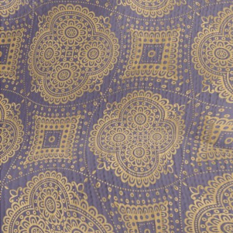 Retro Mandala Pattern Stretch Jersey