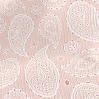 Pink Water Drop Pattern Stretch Jersey