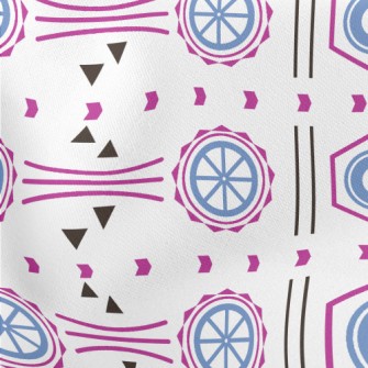 Abstract Decorative Pattern Lightweight Cotton Poplin