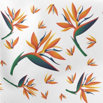 Beautiful Bird Of Paradise Lightweight Cotton Poplin