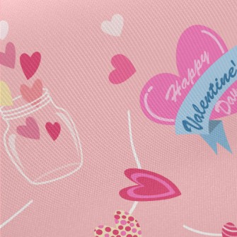 Cute Valentine's Day Decor Midweight Cotton Poplin