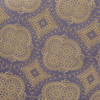Retro Mandala Pattern Midweight Cotton Poplin