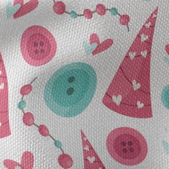 Button Beaded Birthday Hat Waterproof Canvas