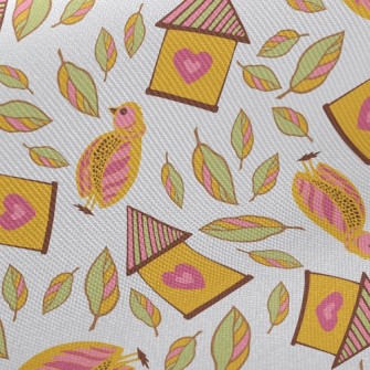 Cute Bird House Twill