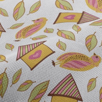 Cute Bird House Performance Linen