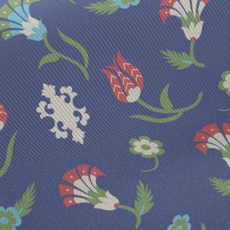 Unique Color Flowers Twill