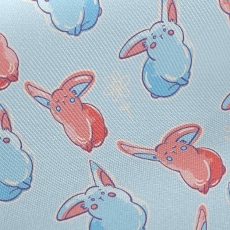 Two-color Playful Rabbit Twill