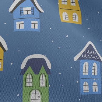 Colorful Snow House Chiffon