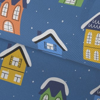 Colorful Snow House Waterproof Oxford