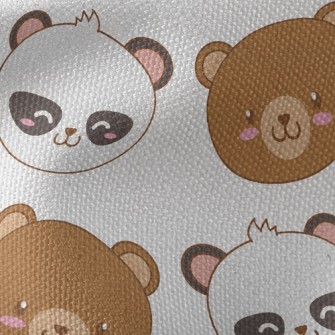 Cat Bear Brown Bear Good Frien Waterproof Canvas