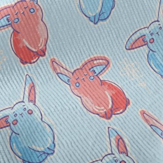 Two-color Playful Rabbit Standard Corduroy