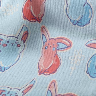 Two-color Playful Rabbit Terry